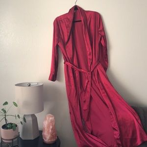 Silky Red Robe